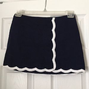 Lilly Pulitzer navy and white skort